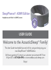 AcousticSheep Headphone SleepPhones ASMR Edition Operation & user’s manual, 28 pages