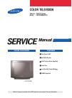 Samsung TV CS-21Z57MN Service manual, 81 pages