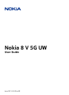 Nokia Cell Phone 8 V 5G UW Operation & user’s manual, 49 pages