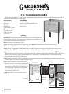 Gardeners Lawn and Garden Equipment 8597991 Quick start manual, 2 pages