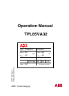 ABB Industrial Equipment HT604576 Operation manual, 111 pages